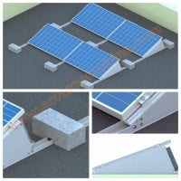 Adjustable Flat roof mounting system-Windstream System